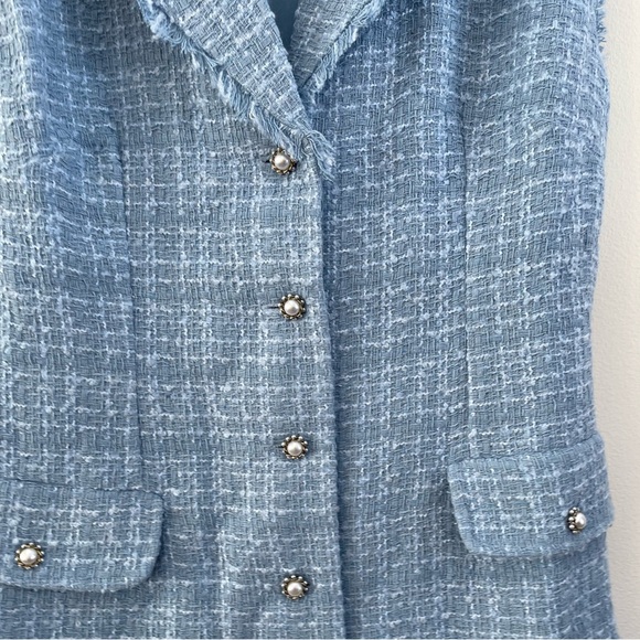 Anthropologie | Maeve | Sleeveless Tweed Blazer Mini Dress | Women’s 12 - Picture 2 of 6